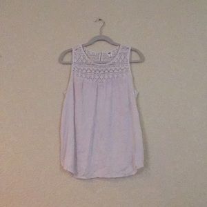 White lace tank top